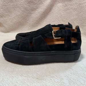 Emme Parsons Ernest suede sneaker in black
